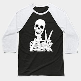 Skeletal Peace Baseball T-Shirt